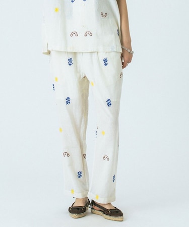 EMBROIDERED PANTS