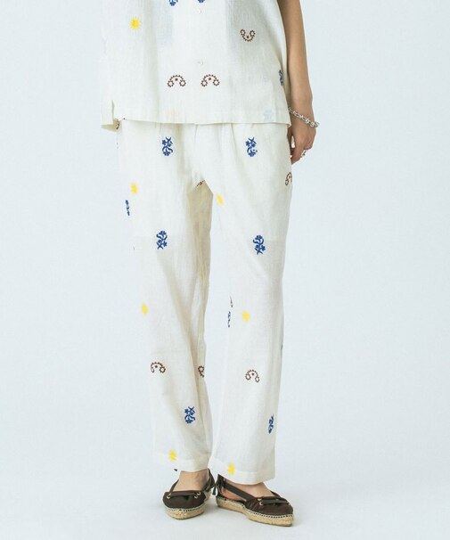 EMBROIDERED PANTS