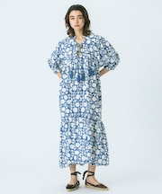 BLOCK PRINT SMOCK OP