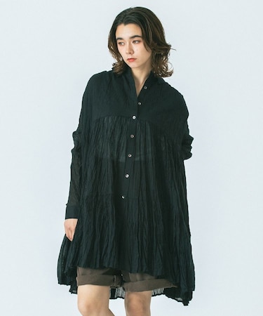 COTTON VOILE TUNIC SHIRTS DRESS