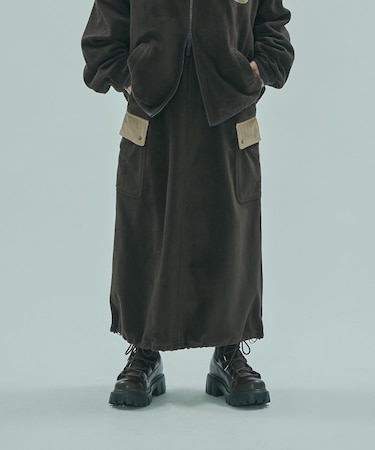 ROSE BUD x SPALDING FLEECE SKIRT