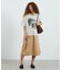 REGIMENTAL STRIPE SKIRT GRAPHIC DRESS
