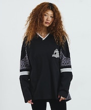 LEOPARD PANEL FOOTBALL TOP