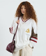 LEOPARD PANEL FOOTBALL TOP