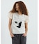 LACE SLEEVE GRAPHIC TOP