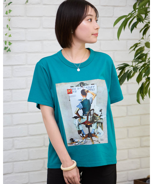 【LLサイズ】Golden Bear ノーマンロックウェルTシャツ デニムブルー LLサイズ】Golden Bear ノーマンロックウェルTシャツ デニム