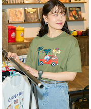 カープリントTシャツ / Saki Morinaga コラボレーション