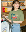 カープリントTシャツ / Saki Morinaga コラボレーション