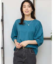 袖タックプルオーバー