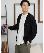 無地カーディガン