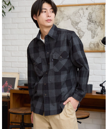 バッファローチェックシャツ
