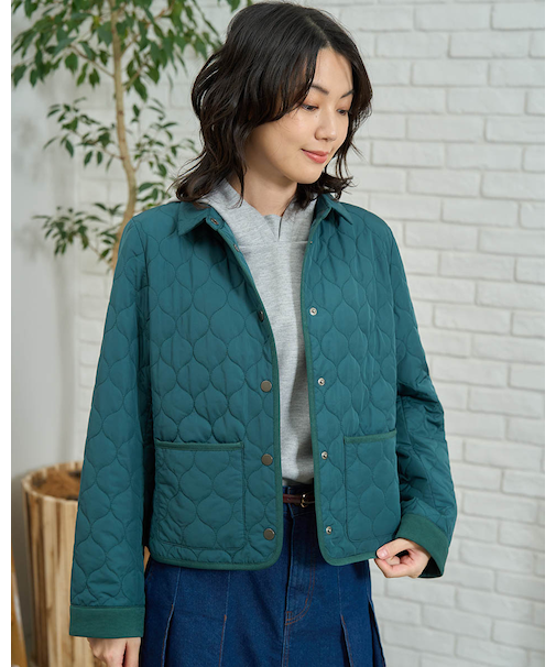 キルトショートジャケット