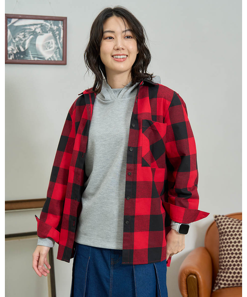 バッファローチェックシャツ