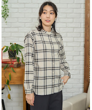 チェックネルシャツ