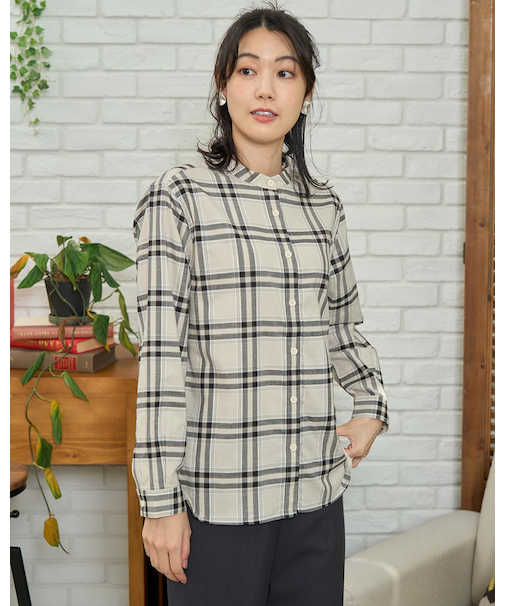 チェックネルシャツ