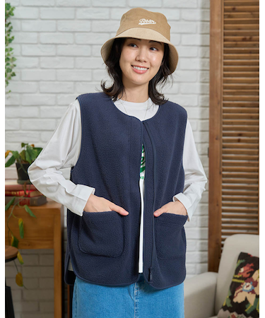 ボアフリースベスト