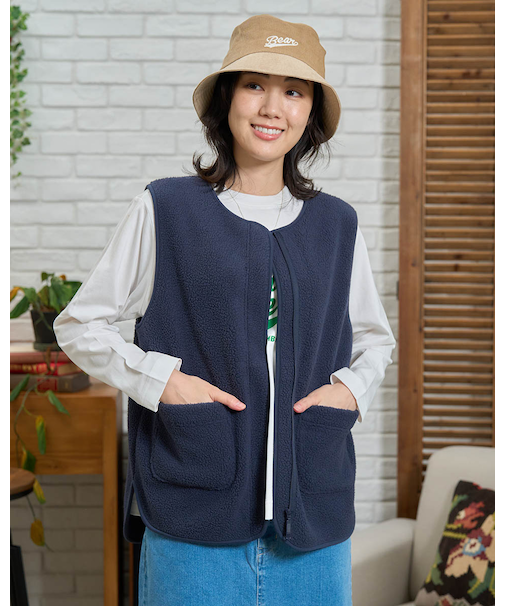 ボアフリースベスト