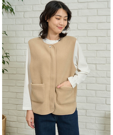 ボアフリースベスト