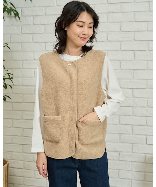 ボアフリースベスト