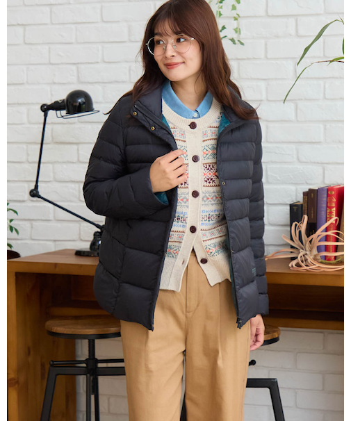 洗える軽量ダウンジャケット