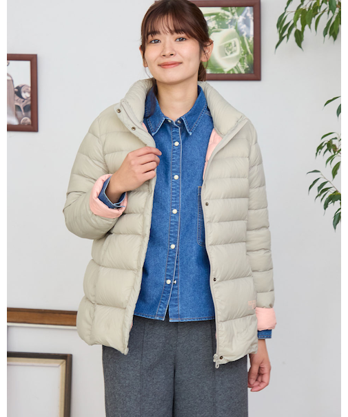 洗える軽量ダウンジャケット