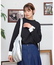 ボトルネックプルオーバー