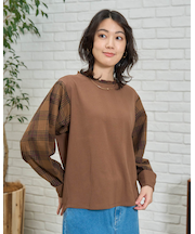 チェック切替プルオーバー