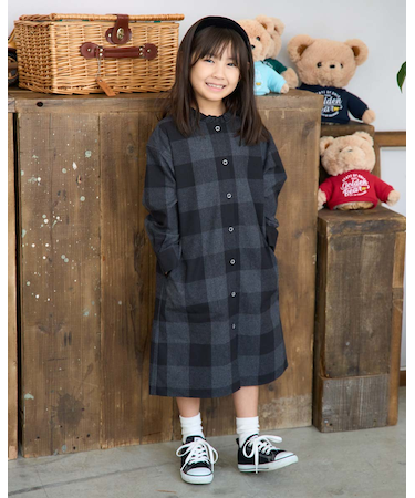 バッファローチェックワンピース
