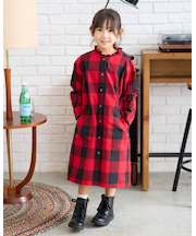 バッファローチェックワンピース