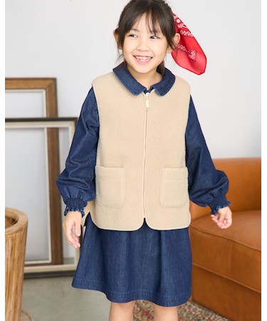 ボアフリースベスト