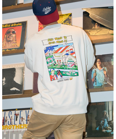 バックプリントスウェット/YUTAKANOJIMAコラボレーション