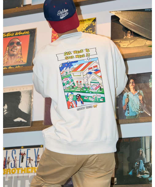 バックプリントスウェット/YUTAKANOJIMAコラボレーション