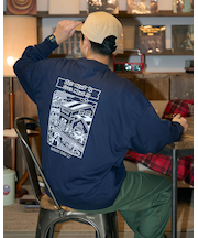 バックプリントスウェット/YUTAKANOJIMAコラボレーション