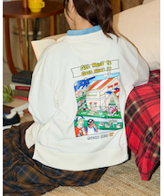 バックプリントスウェット/YUTAKANOJIMAコラボレーション