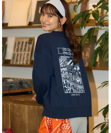 バックプリントスウェット/YUTAKANOJIMAコラボレーション