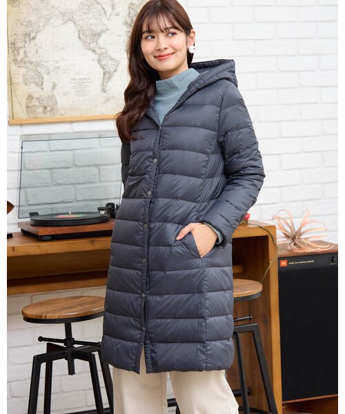 洗える軽量ダウンロングコート｜ゴールデンベアの通販｜&mall（アンド