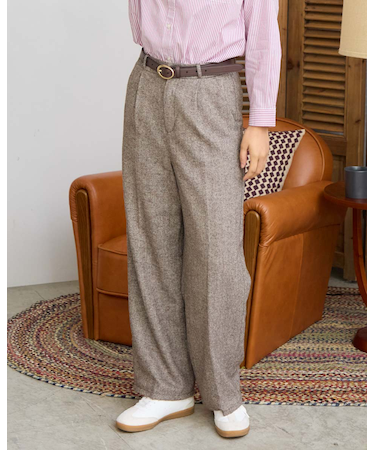 プレスタックストレートパンツ