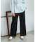 裏起毛ストレートパンツ