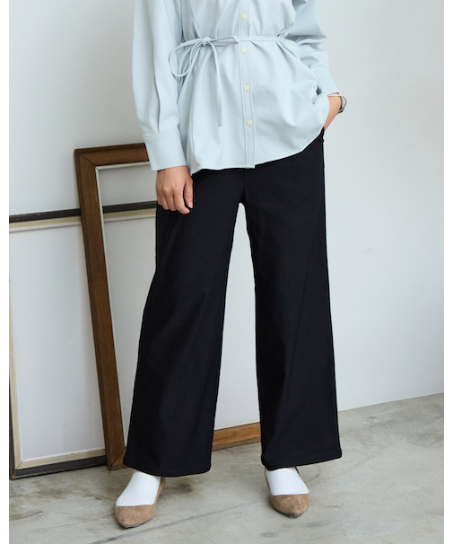 裏起毛ストレートパンツ