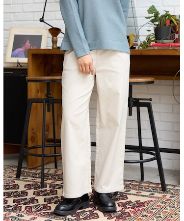 裏起毛ストレートパンツ