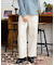 裏起毛ストレートパンツ