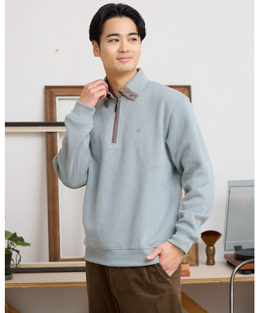 ハーフZIPスウェット