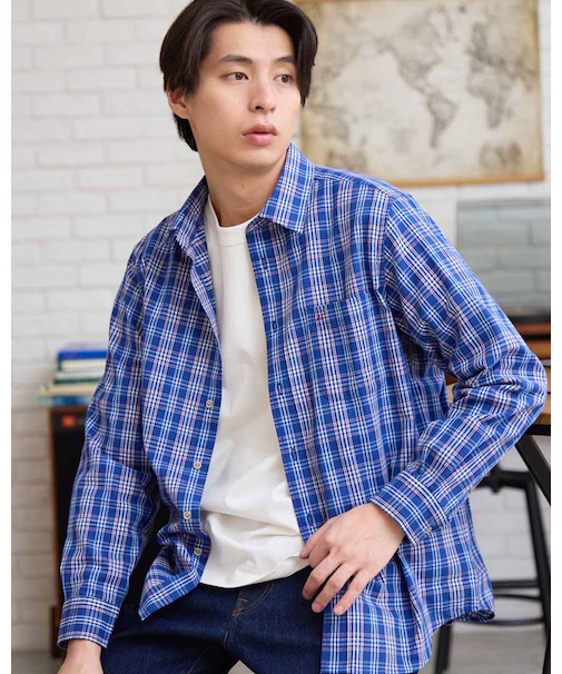 チェックシャツ