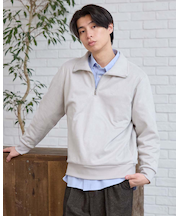 ハーフZIPスウェット