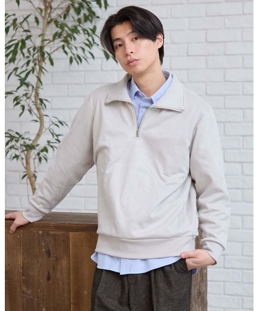 ハーフZIPスウェット