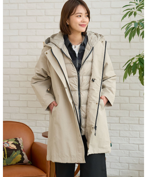 ダウンライナー付コート｜ゴールデンベアの通販｜&mall（アンドモール