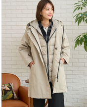 ダウンライナー付コート