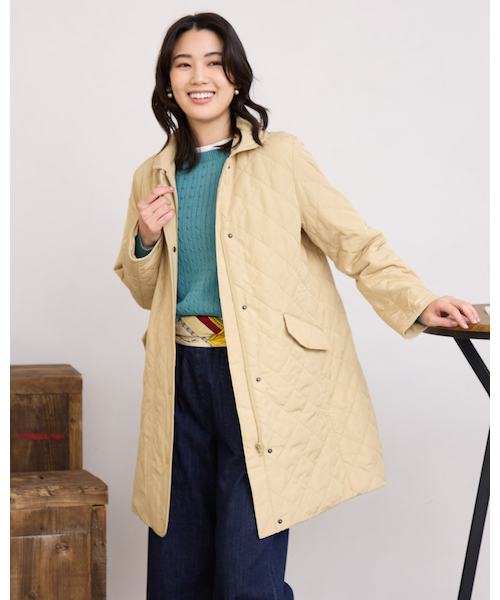 ゴールデンベア♡コート キルトロングコート｜ゴールデンベアの通販｜&mall（アンドモール