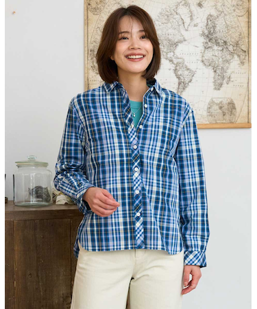 カジュアルチェックシャツ