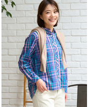 カジュアルチェックシャツ